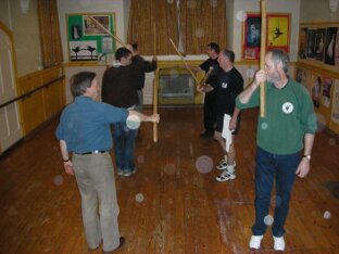 Holt Morris practice at the Mount Pleasant Social Club, Bradford-on-Avon